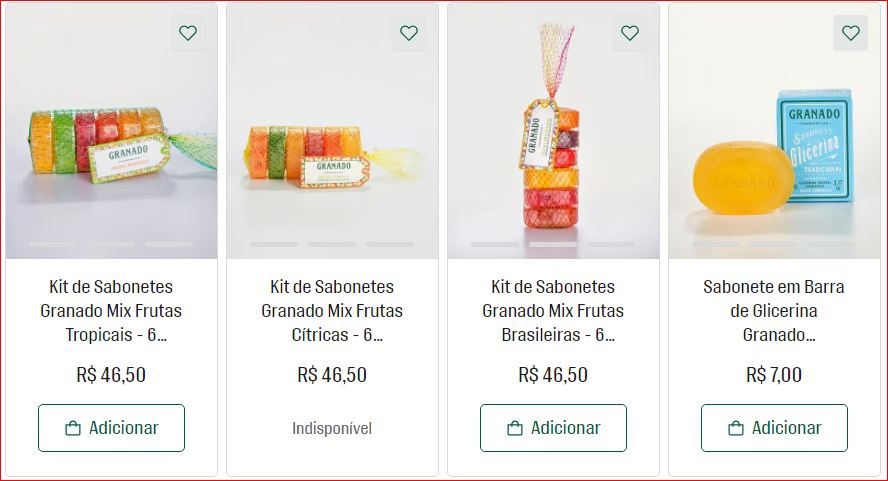 Sabonete de glicerina da marca Granado em barra, sobre fundo neutro, símbolo de tradição e cuidado com a pele.